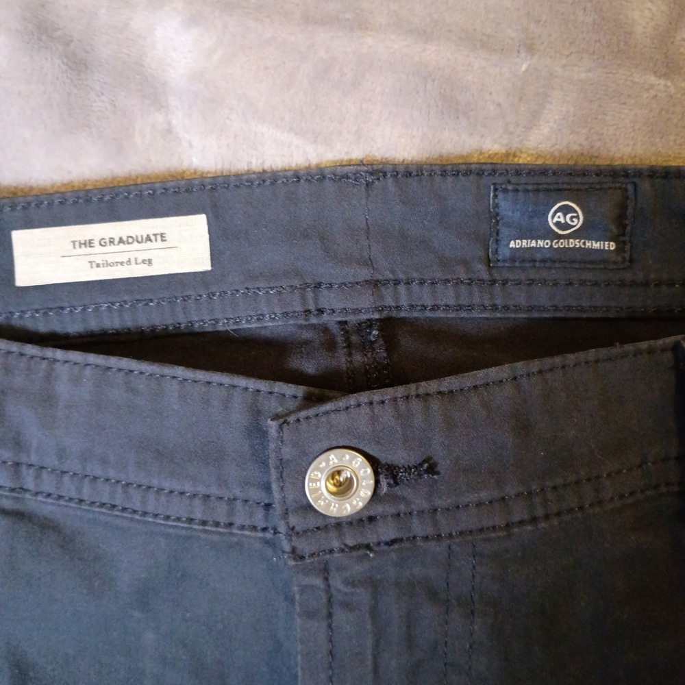AG Adriano‎ Goldschmied The Graduate Tailored Leg Pants 38x34 Navy Blue 1174SUD - Picture 7 of 10